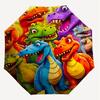 1PC dinosaur colorful Umbrella-8-Rib Reinforced Portable Folding Travel Suitable for All Seasons Outdoor Daily Use  -J0409