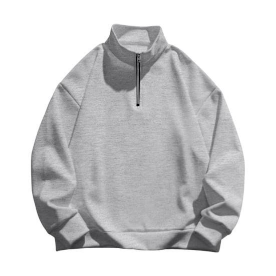Sweatshirt Hoodie Goth Couple Harajuku Large Size Quarter Zip Sweater Top