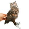 Outdoor Garden Ringing Owl Shape to Deter Birds Hanging Pendant Bird Scarer Gadget with Reflective Strap for Outdoor