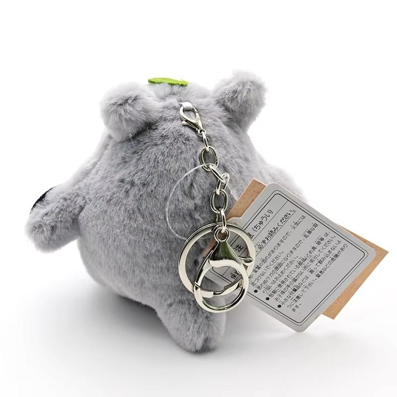 Anime Totoro Plüsch Niedlicher Schlüsselanhänger Japanische Anime Puppe Totoro Lotusblatt Kinderspielzeug Geburtstag Weihnachtsgeschenk Puppen Schlüsselanhänger