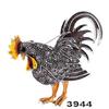 Personalized Vintage Rooster Brooch Animal Cartoon Brooch  Clothing Pin Accessories.