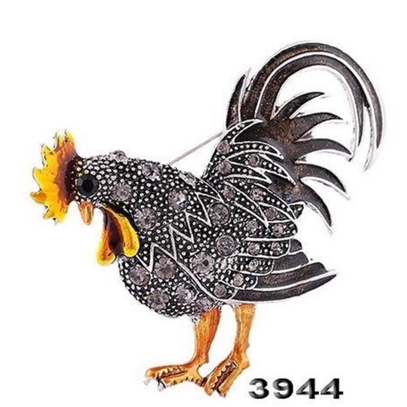Personalized Vintage Rooster Brooch Animal Cartoon Brooch  Clothing Pin Accessories.