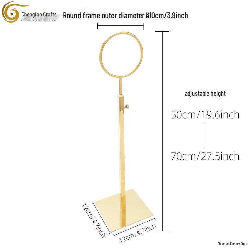 Stainless Steel T-Shaped Handbag & Scarf Display Stand