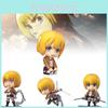 Entzückende PVC Anime Figur Niedliches Chibi Armin Anpassbares Gesichtsmodell 10cm