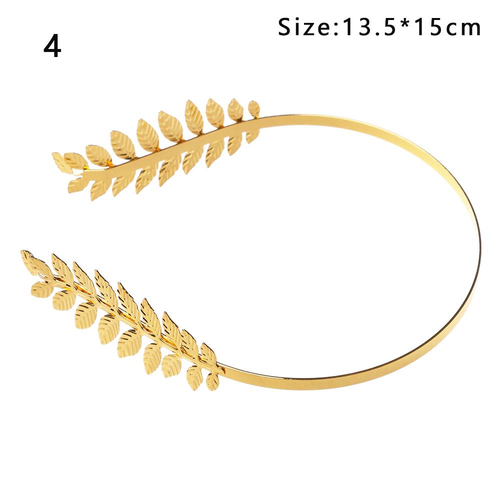 Retro Gold Leaf Wedding Roman Bride Greek Women Hair Accessories Bride Head Jewel Headband Head Tiaras Crown Jewelry Hair Hoop