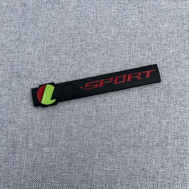 S Logo R Logo for Jaguar XF XE XJL R-SPORT Metal Car Emblem Badge Sports Tail Logo Leaf Plate Sticker