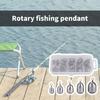 Fishing Weights Sinkers Assortment Metal Casting Sinkers Weights with Rings Water Drop Sinkers Weight Easy to Use
