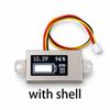 DC 0-30V Ultra-Thin Mini OLED Voltmeter 0.5 Inch OLED Display Voltage Meter for DIY 1-6S Battery Capacity Percentage Indicator