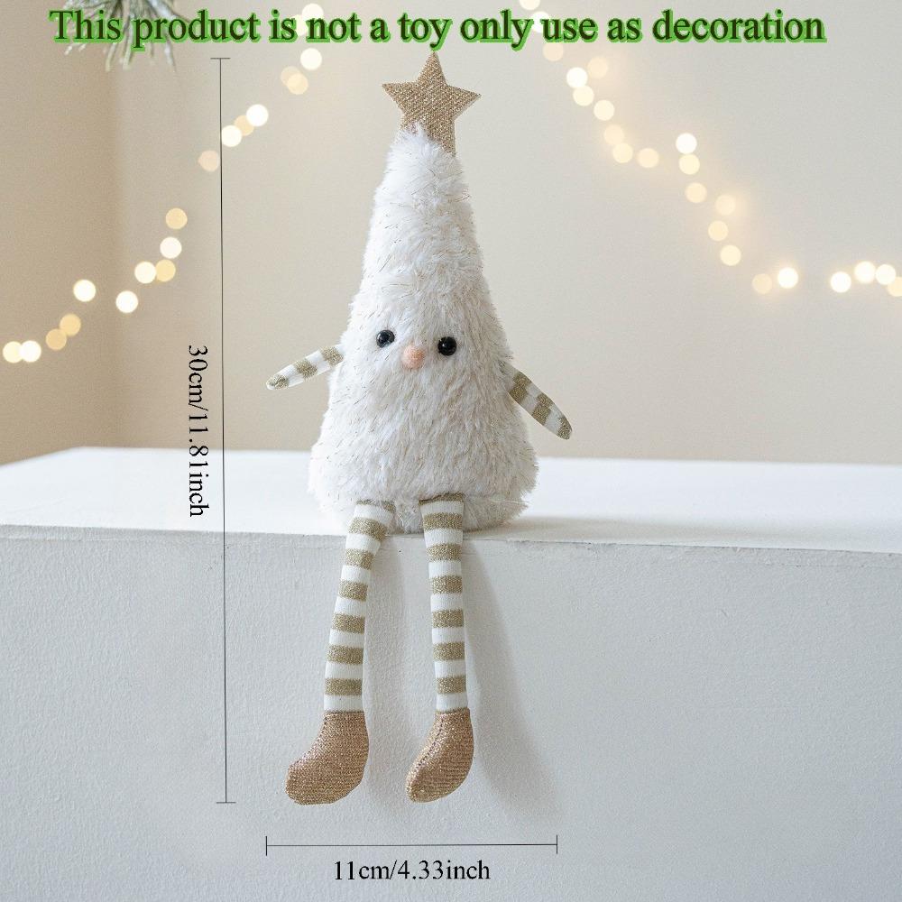1pc Cute Plush Christmas Tree Doll Pendant,Available In Pink,White,Green Colors, Suitable for Home,Party Doll Scene Decoration, Christmas Decorations