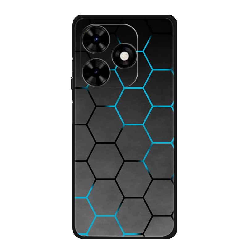 For Tecno Spark Go 2024 Case Luxury TPU Silicone Soft Back Cover Phone Cases for Tecno SparkGo 2024 BG6 Shockproof Flower Fundas
