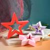 Silicone Star Mould Star Resin Molds Desktop Ornament Silicone Mould Hollow Star Shaped Mold Festive Candle Mold for Crafting