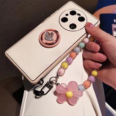 1 Stück Macaron-farbene Perlenkette mit Handy-Lanyard-Ins-Kette