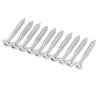 10PCS Guitar Bridge Saddle Screws Metal String Locking Screw Base Plate Front Fixing Screws