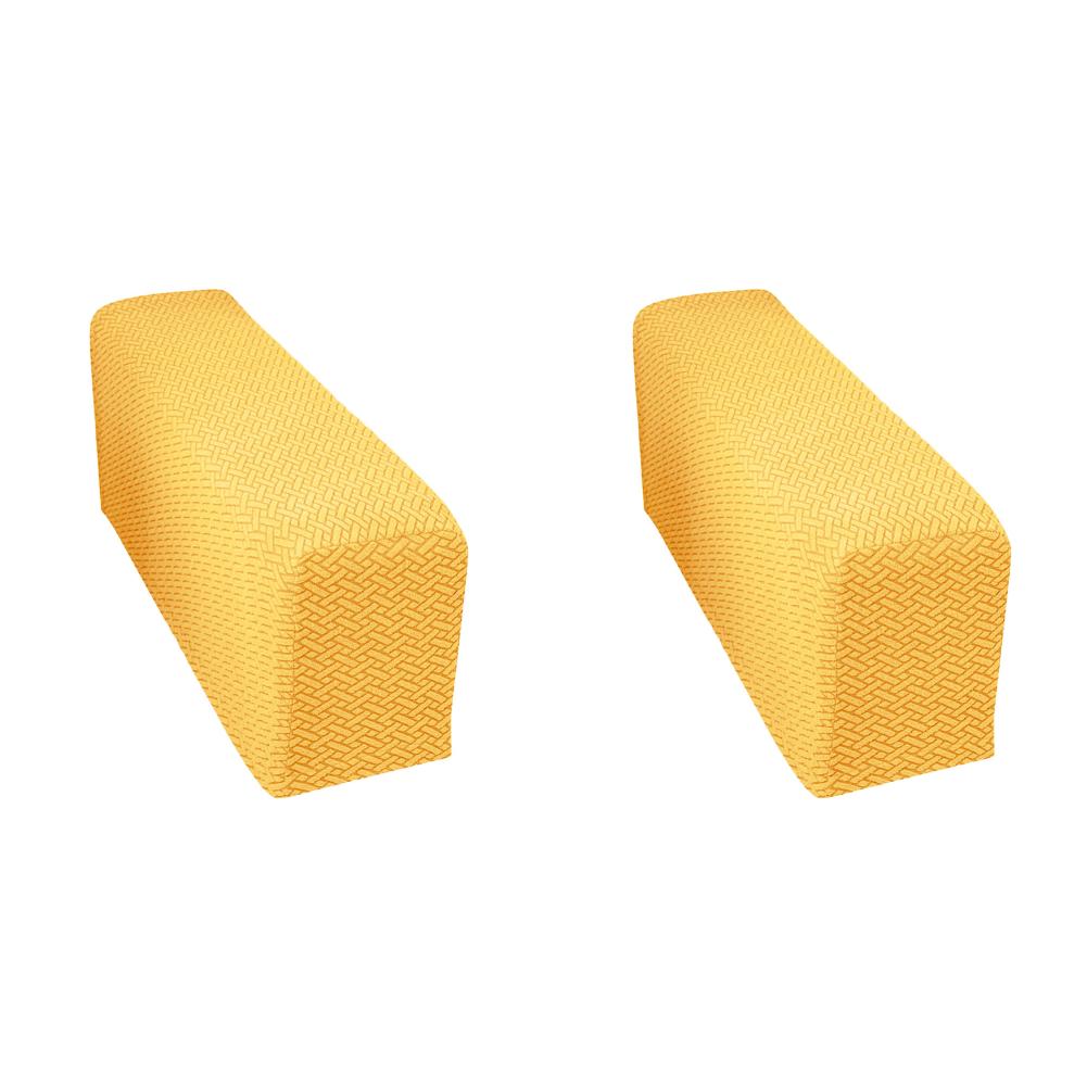2Pcs 90x25x20cm Checkered Stretchy Stretch Fit Couch Arm Protector Washable Armrest Chair Covers Anti Slip Furniture Protector