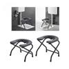 30cm/38cm Shower Chair Heavy Duty Stainless Steel Toilet Chair Seat Household Portable Elderly Toilet Seat