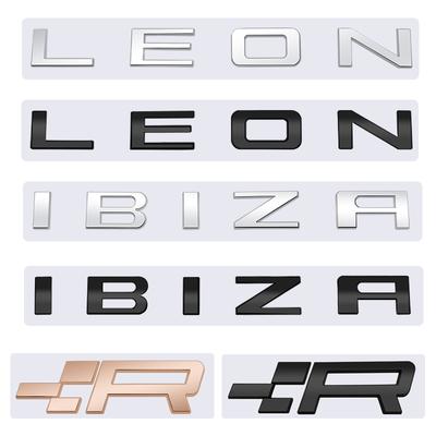 Autoaufkleber Metall R Logo Emblem Plakette Kofferraum Aufkleber für Seat Cupra Leon Ibiza Tarraco Mii Exeo Alhambra Arona Ateca Toledo Altea