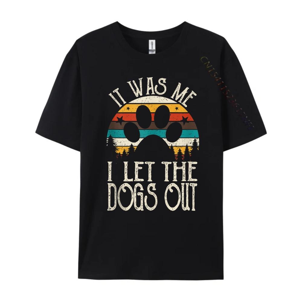 It Was Me I Let The Dogs Out Puppy Luxury Designer Shirts For Men Party