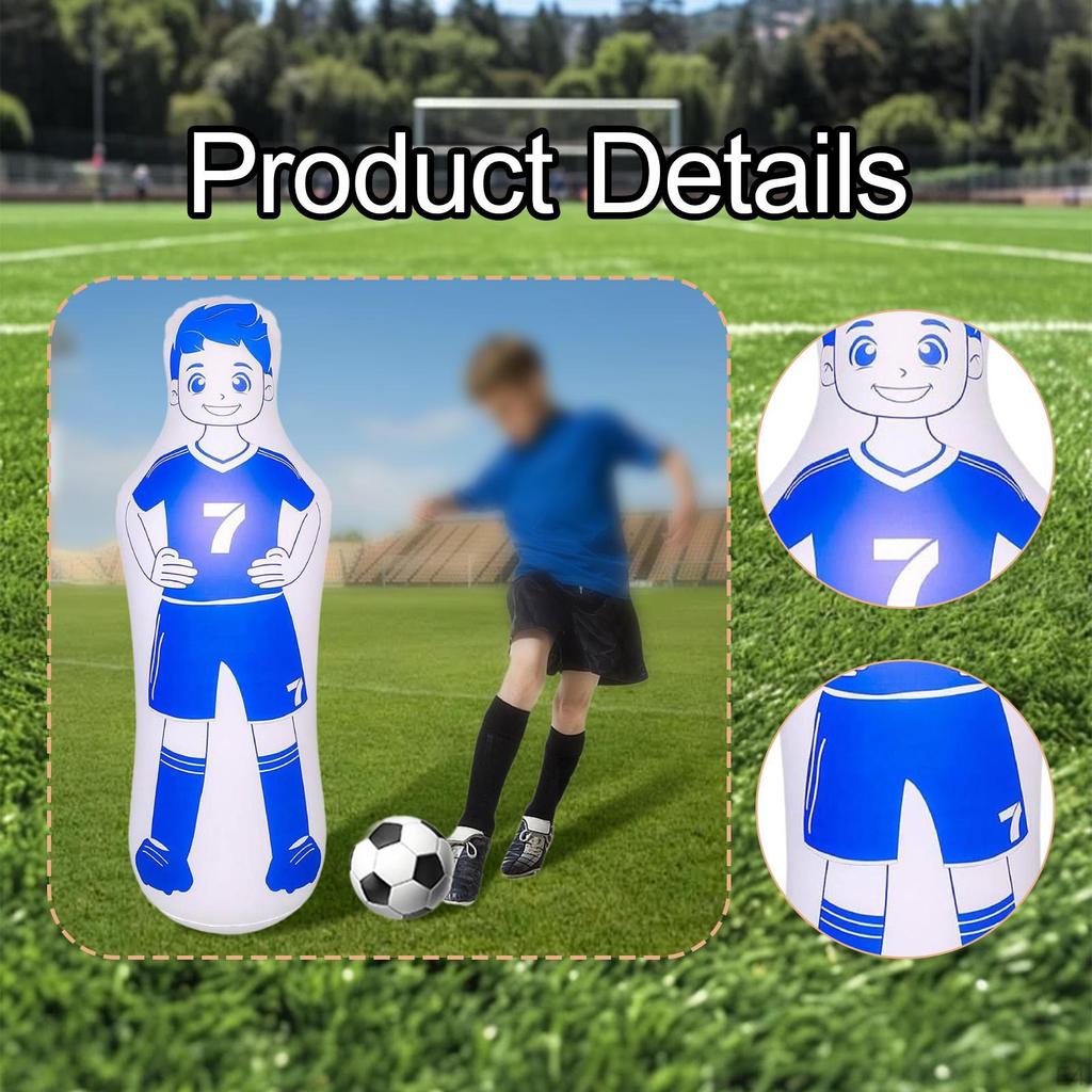 Nafukovací fotbalová figurína Vzduchová figurína Driblování Přihrávky Cvičení Lehké fotbalové tréninkové tyče