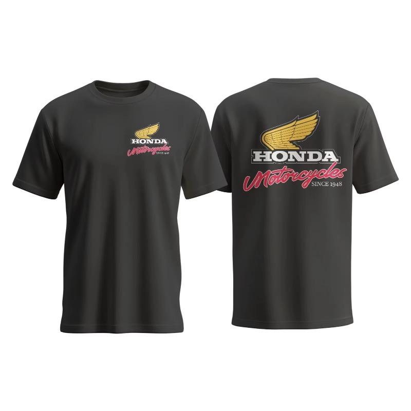 

2026 Honda Authorized Clothing Summer Short Sleeve T-Shirt Car and Motorcycle Clothing Comfortable Cotton Car Pattern 3XL
