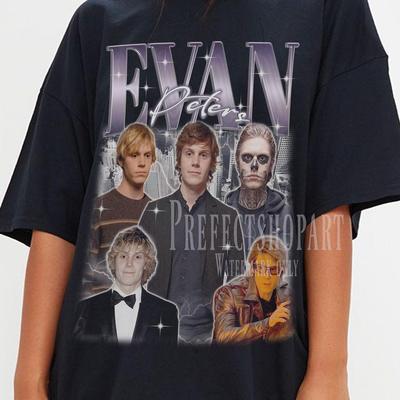 Maglietta Evan Peters, Maglietta Vintage Evan Peters, Magliette Retro Evan Peters, Abbigliamento Regalo Evan Peters, Maglietta Evan Peters Durham, Film Evan Peters