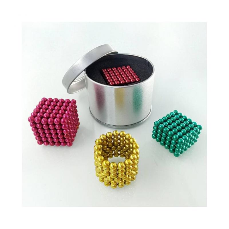 512-teiliges 5mm magnetisches Buck Ball Set mit N35 Neodym-Magneten zum kreativen Bauen, 3D-Puzzle & Stressabbau