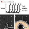 Pegboard Wall Organizer with Hooks - No-Drill Storage Rack for Entryway or Study Room.