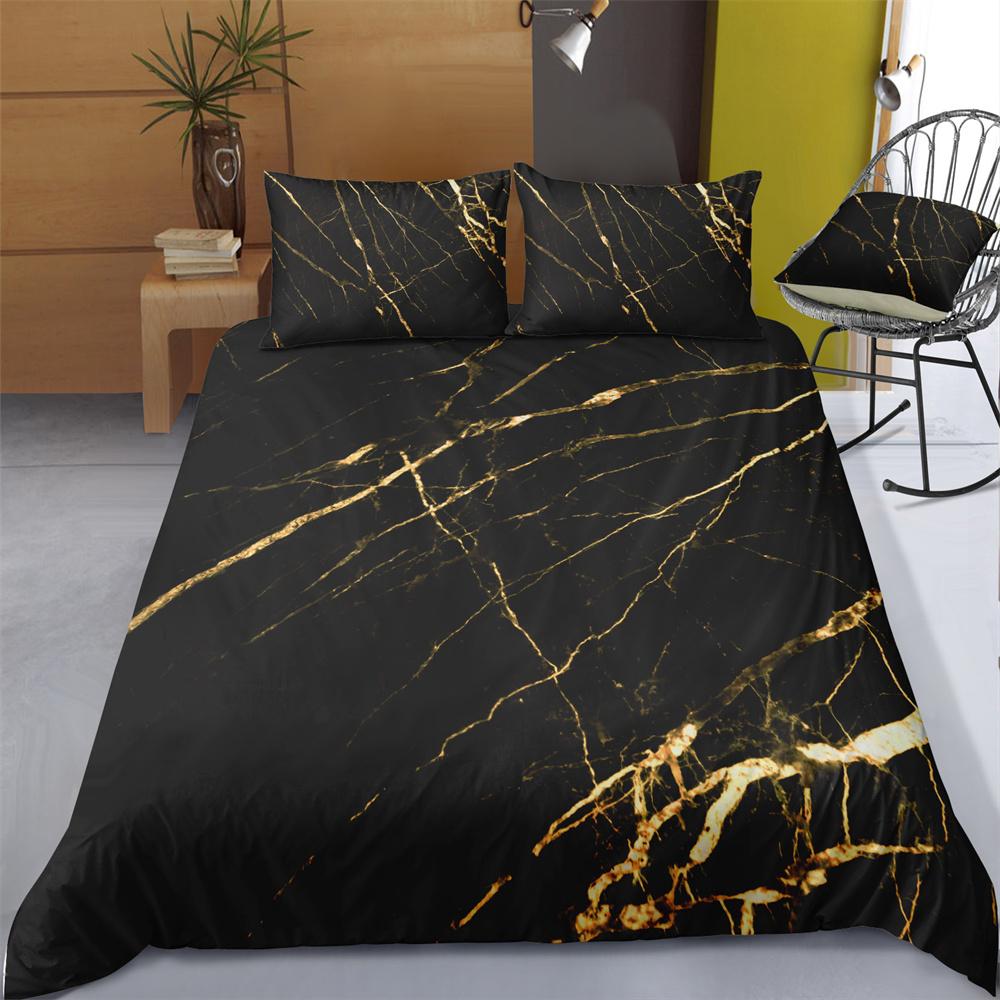 2023 New Style 3D Bedding Set Marble Printing Home Bed Clothes Children Woman Decorative Pattern King Size Comforter Cover Suit Microfiber