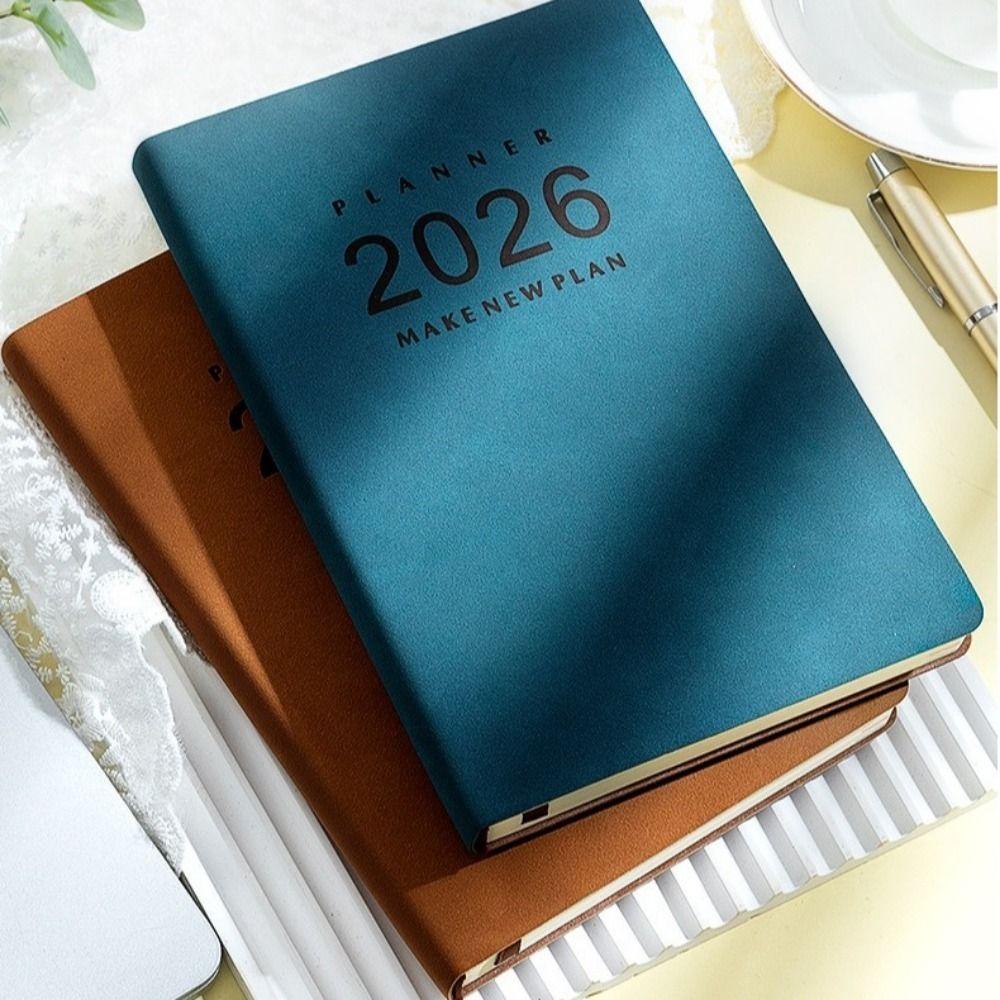 Wear-resistant A5 Daily Planner Notebook Task Priority Year Planner Notepad  Agenda Planning
