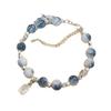 Hot-Selling Blue and White Porcelain Color Matching Ancient Style Butterfly Tassel Bracelet for Women, Niche Design, New Chinese Style Peace and