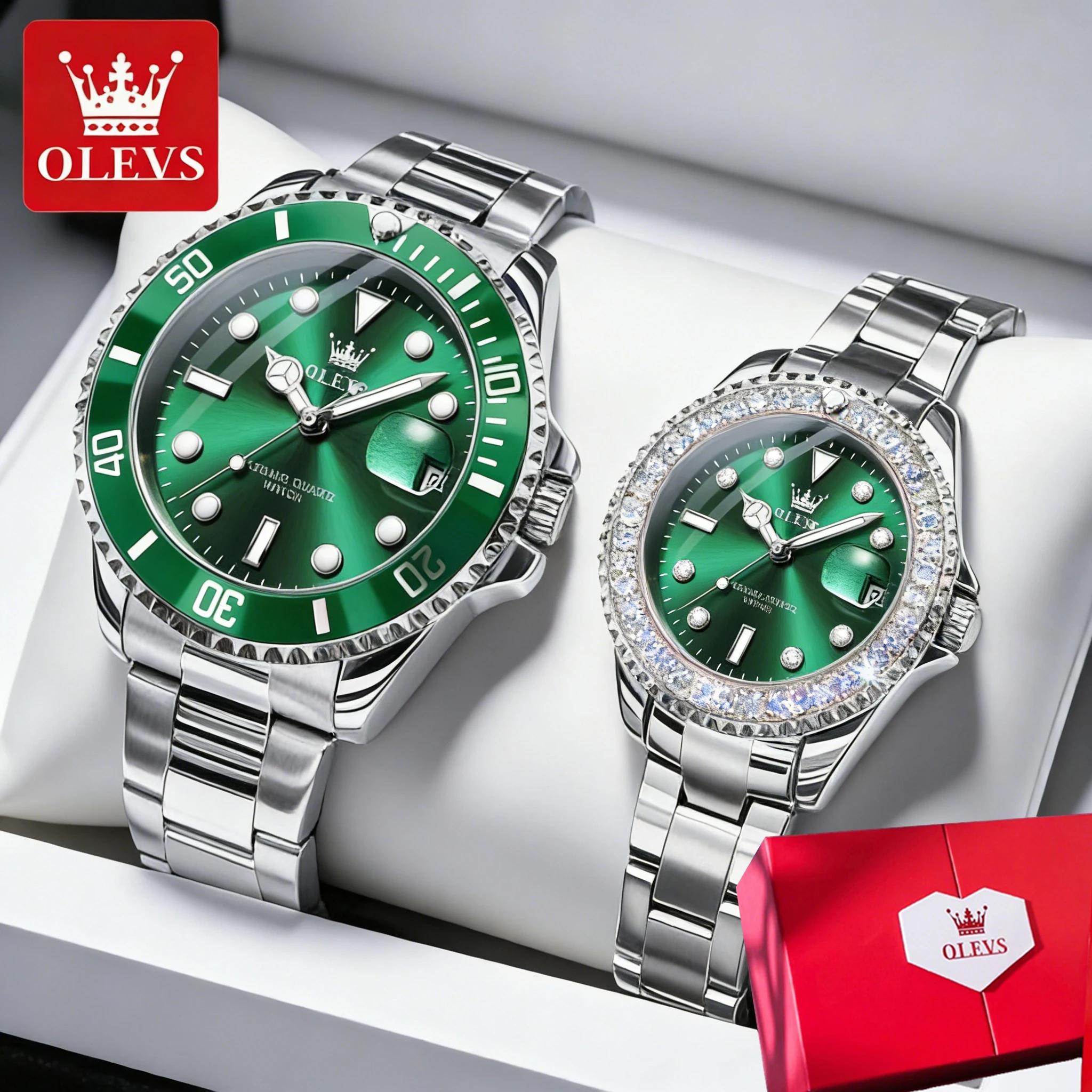 OLEVS 5885 Couple Watch Luxury Brand