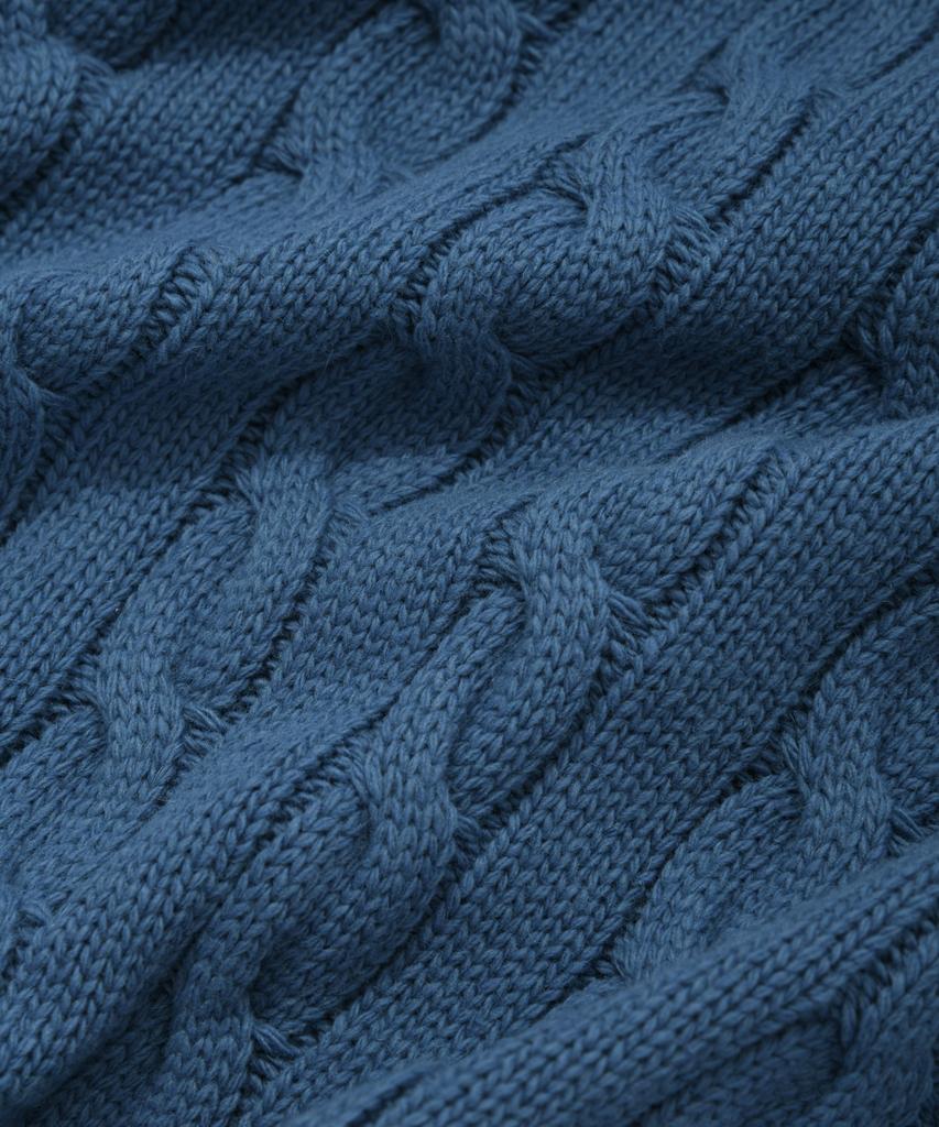 COVERNAT WOMAN Cable Knit Vest Blue