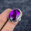 Pink Amethyst Gemstone Handmade 925 Sterling Silver Jewelry Ring Size 8.5 M-2791