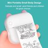 Mini Printer Thermal Adhesive Label Sticker Printer Bluetooth Mini Pocket Label Notes Printer for Home and Office Android IOS
