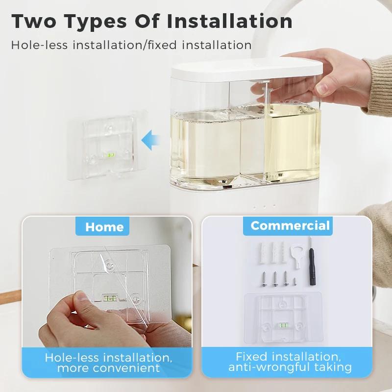 household wall-mounted hand washing machine New fully automatic double-head induction soap dispenser hotel kitchen dishwasher