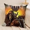 SStalker Game Cushion Cover Silky Short Plush DoubleSided Printed Pillow Case for Sofa All Seasons Home Decor Gift