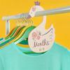 7Pcs Swan Shaped Wooden Hanging Dividers Clothes Size Labels Baby Closet Wardrobe Ganizer Hanger Nursery Boxwood Closet Hangers
