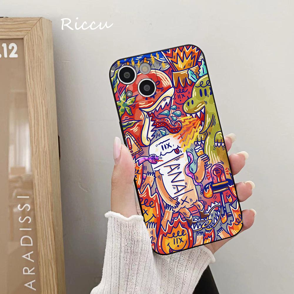 PARA iPhone 14 Funda de Teléfono PARA iPhone 14 11 12 Pro 8 7 Plus X Pro MAX 12 MINI XR XS 13 14 Patrón XANAXS Fundas de Teléfono Silicona