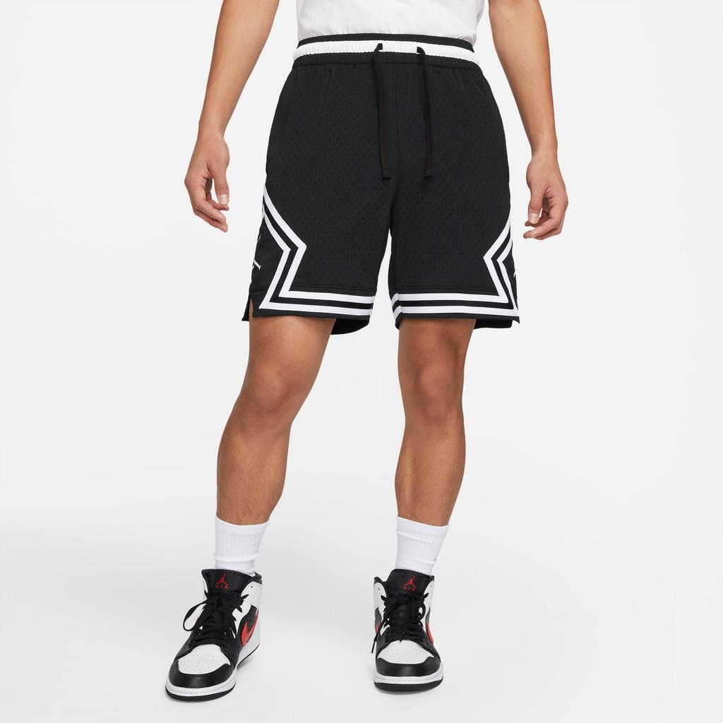 Jordan Sport Dri-Fit Striped Casual Breathable Basketball Shorts Men Shorts Black DH9076-010