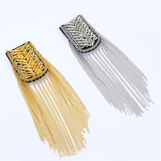Charming Ornamental Accessories Tassel Chain Decorate Shiny Shoulder Tassels Handmade Epaulet Jewelry