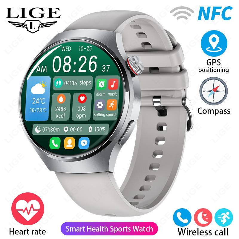 

Mens Smart Watch 360 * 360 Bluetooth Call Health Monitoring Smartwatch Outdoor Sports 3ATM Waterproof Smart Watch for Men
