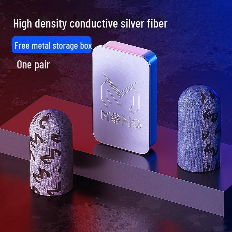 Ultradünne kabellose Gaming-Fingerlinge aus Silberfaser - Schweißfestes Doppelstück für Mobile Gaming