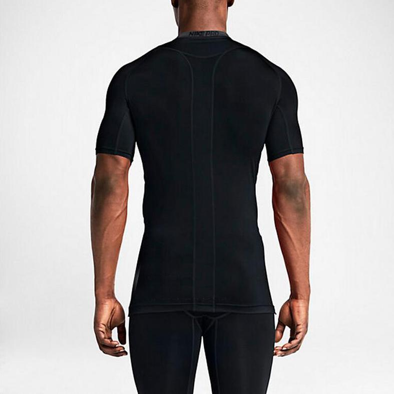Nike T Shirts Men's Black Crew Neck Moderate Straight Fit 826593-010