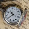 Vintage Marine Corps Themed Quartz Pocket Watch Red Pendant Necklace Souvenir Gift for Kids Gift Reloj De Bolsillo Antiguo