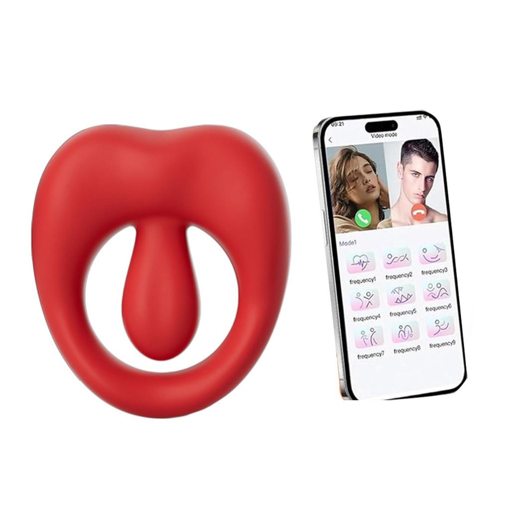 APP Controll Penis Vibrating Ring Locking Ring Remote Vibrator 10 Vibration Modes Enhanced Erection Delayed Ejaculation Adult Toy