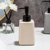 Set of 3 Ceramic Liquid Soap Dispenser with Storage Tray Toothbrush Holder for Household Bathroom Organizing Essential