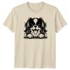 Happy Dog Paws Animals Dogs Mens T-Shirt Womens Tee Graphic Unisex Top
