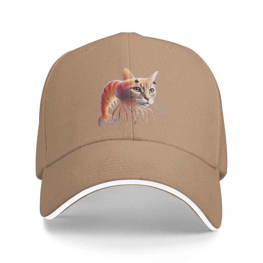 Trippi Troppi Cat Shrimp Baseball Cap Italian Brainrot Yk Cool UnisexTeens Sun Visor Design Outdoor Sports Cap Birthday Gift