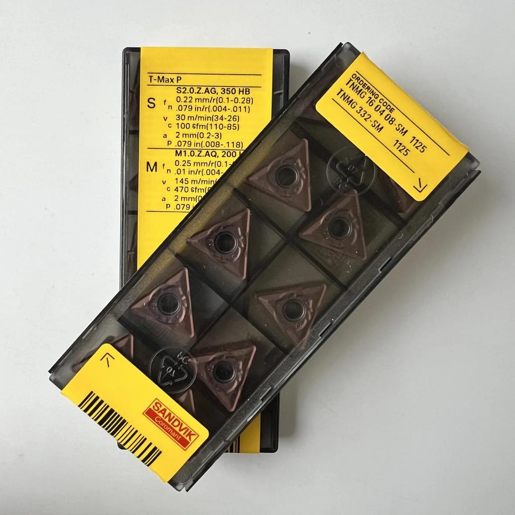 Original Sandvik / TNMG160408-SM 1125 /CNC lathe carbide blade tool 10 Pcs