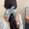 Elastic Plaid Silk Ribbon Scrunchies Korean Style Large Intestine Hair Ring  Girls
