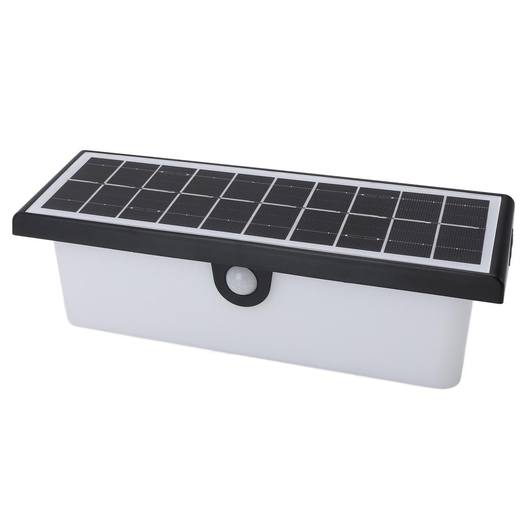 Solar Wall Light IP65 Waterproof Motion Sensing 3 Modes Outdoor LED Wall Lamp for Garden Garage